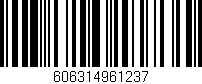 Código de barras (EAN, GTIN, SKU, ISBN): '606314961237'