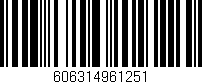 Código de barras (EAN, GTIN, SKU, ISBN): '606314961251'