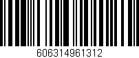 Código de barras (EAN, GTIN, SKU, ISBN): '606314961312'