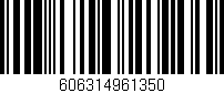 Código de barras (EAN, GTIN, SKU, ISBN): '606314961350'