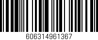 Código de barras (EAN, GTIN, SKU, ISBN): '606314961367'