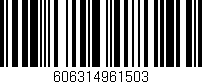 Código de barras (EAN, GTIN, SKU, ISBN): '606314961503'
