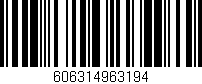 Código de barras (EAN, GTIN, SKU, ISBN): '606314963194'