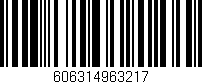 Código de barras (EAN, GTIN, SKU, ISBN): '606314963217'