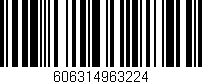Código de barras (EAN, GTIN, SKU, ISBN): '606314963224'