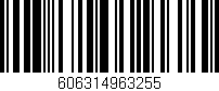 Código de barras (EAN, GTIN, SKU, ISBN): '606314963255'