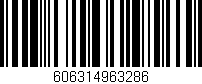 Código de barras (EAN, GTIN, SKU, ISBN): '606314963286'