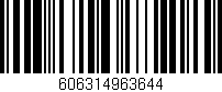 Código de barras (EAN, GTIN, SKU, ISBN): '606314963644'