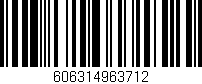 Código de barras (EAN, GTIN, SKU, ISBN): '606314963712'