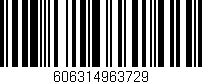 Código de barras (EAN, GTIN, SKU, ISBN): '606314963729'