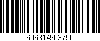 Código de barras (EAN, GTIN, SKU, ISBN): '606314963750'