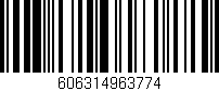 Código de barras (EAN, GTIN, SKU, ISBN): '606314963774'
