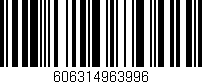 Código de barras (EAN, GTIN, SKU, ISBN): '606314963996'