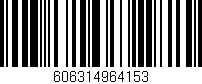 Código de barras (EAN, GTIN, SKU, ISBN): '606314964153'
