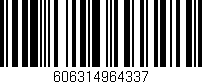 Código de barras (EAN, GTIN, SKU, ISBN): '606314964337'