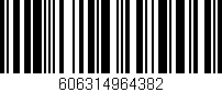 Código de barras (EAN, GTIN, SKU, ISBN): '606314964382'