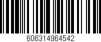 Código de barras (EAN, GTIN, SKU, ISBN): '606314964542'