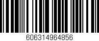 Código de barras (EAN, GTIN, SKU, ISBN): '606314964856'