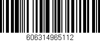 Código de barras (EAN, GTIN, SKU, ISBN): '606314965112'