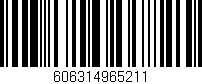 Código de barras (EAN, GTIN, SKU, ISBN): '606314965211'