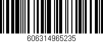 Código de barras (EAN, GTIN, SKU, ISBN): '606314965235'
