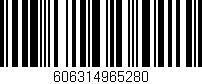 Código de barras (EAN, GTIN, SKU, ISBN): '606314965280'