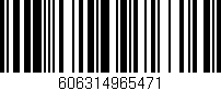 Código de barras (EAN, GTIN, SKU, ISBN): '606314965471'