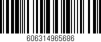 Código de barras (EAN, GTIN, SKU, ISBN): '606314965686'