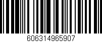 Código de barras (EAN, GTIN, SKU, ISBN): '606314965907'