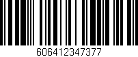 Código de barras (EAN, GTIN, SKU, ISBN): '606412347377'