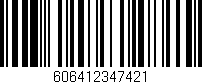 Código de barras (EAN, GTIN, SKU, ISBN): '606412347421'