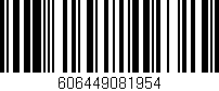 Código de barras (EAN, GTIN, SKU, ISBN): '606449081954'