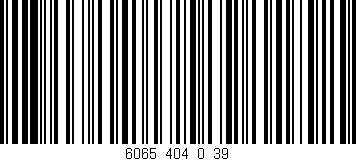 Código de barras (EAN, GTIN, SKU, ISBN): '6065_404_0_39'