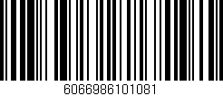 Código de barras (EAN, GTIN, SKU, ISBN): '6066986101081'