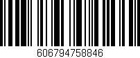 Código de barras (EAN, GTIN, SKU, ISBN): '606794758846'