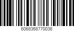 Código de barras (EAN, GTIN, SKU, ISBN): '6068368770038'