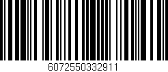 Código de barras (EAN, GTIN, SKU, ISBN): '6072550332911'