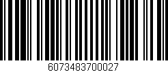 Código de barras (EAN, GTIN, SKU, ISBN): '6073483700027'