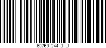 Código de barras (EAN, GTIN, SKU, ISBN): '60768_244_0_U'