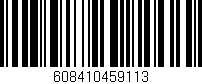 Código de barras (EAN, GTIN, SKU, ISBN): '608410459113'