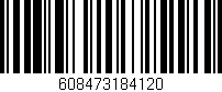 Código de barras (EAN, GTIN, SKU, ISBN): '608473184120'