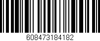 Código de barras (EAN, GTIN, SKU, ISBN): '608473184182'
