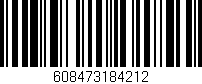 Código de barras (EAN, GTIN, SKU, ISBN): '608473184212'