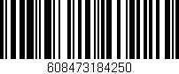 Código de barras (EAN, GTIN, SKU, ISBN): '608473184250'