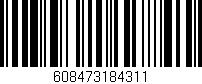 Código de barras (EAN, GTIN, SKU, ISBN): '608473184311'