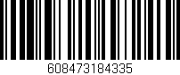 Código de barras (EAN, GTIN, SKU, ISBN): '608473184335'