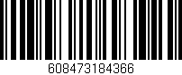 Código de barras (EAN, GTIN, SKU, ISBN): '608473184366'