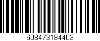 Código de barras (EAN, GTIN, SKU, ISBN): '608473184403'