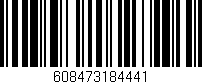 Código de barras (EAN, GTIN, SKU, ISBN): '608473184441'
