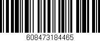 Código de barras (EAN, GTIN, SKU, ISBN): '608473184465'